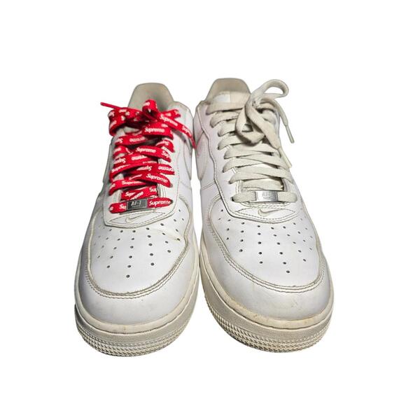 Size 10.5 - Nike Air Force 1 x Supreme Low‎ Box Logo White SB11 main image 4